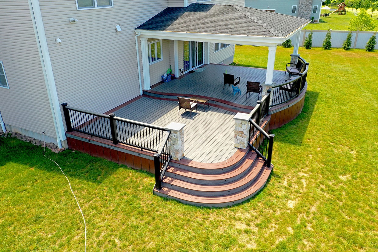 Deck With Hip Style Open Porch 1
