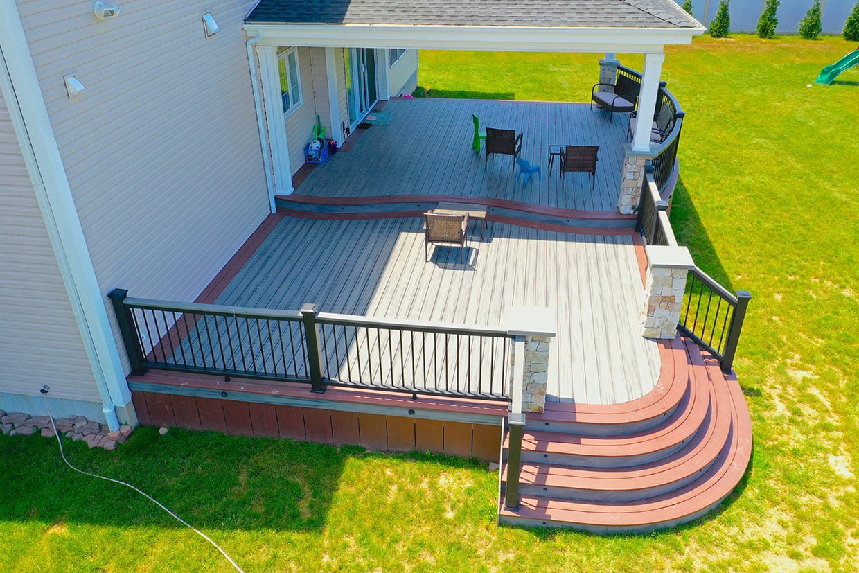 Deck With Hip Style Open Porch 2