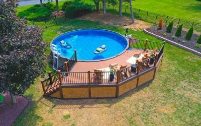 Resurface of existing wood deck by the house and built a new pool deck in Central Jersey