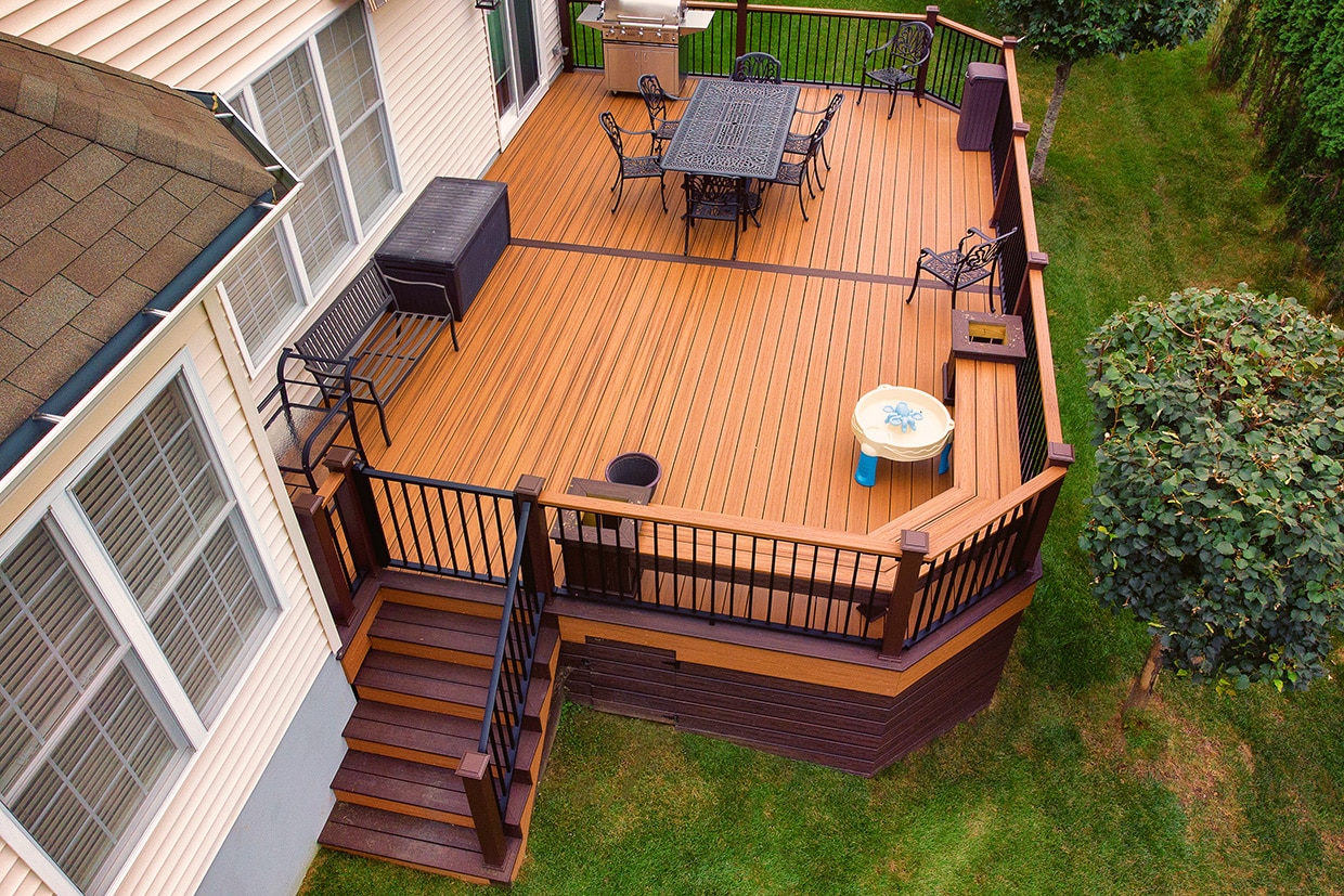 Deck With Built In Benches 7