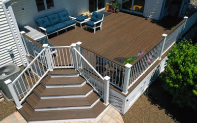 Multilevel Deck With Built-In Bench 22