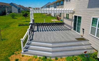 New Composite Deck With 4' Wide Steps 20