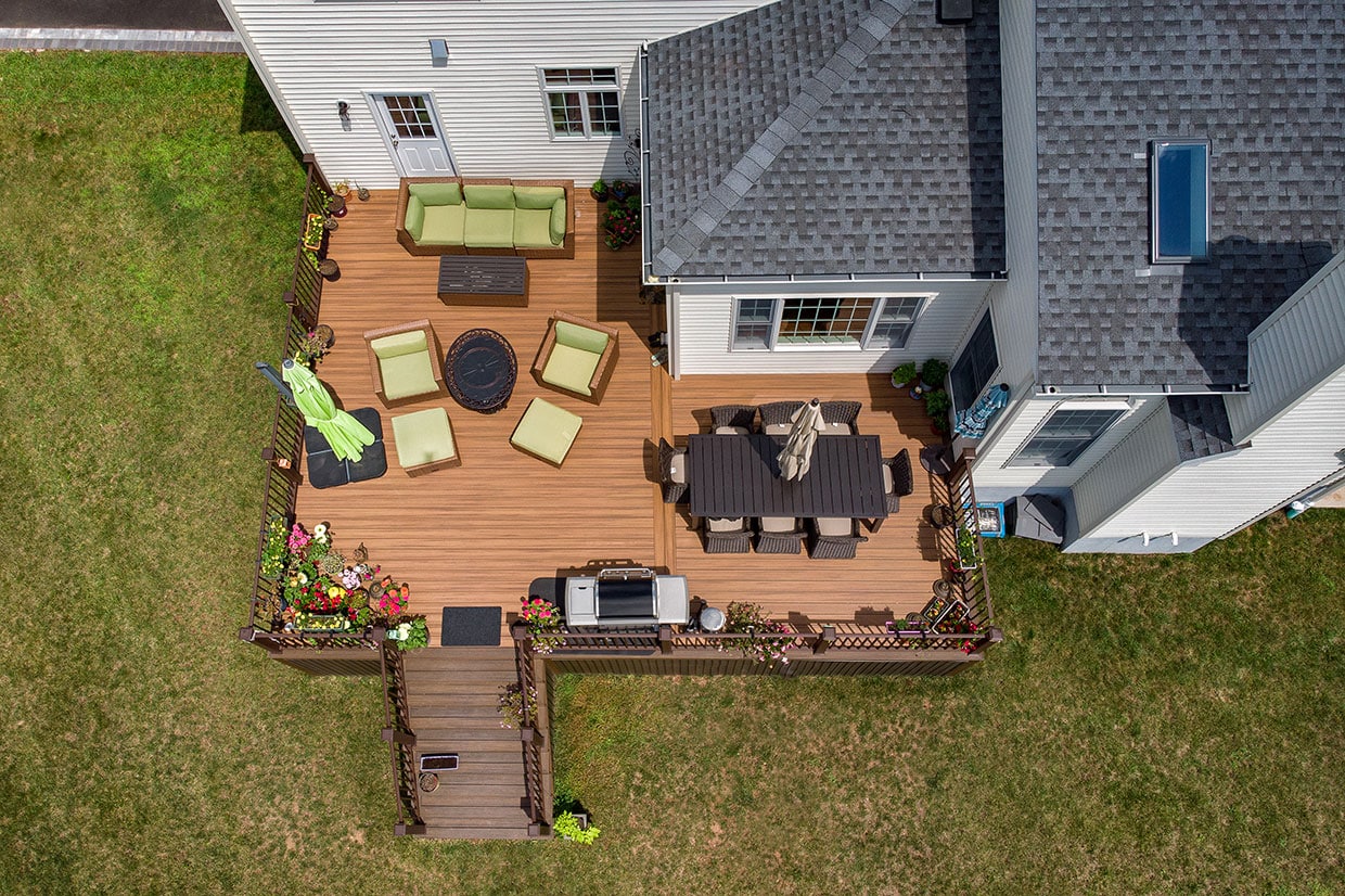 Beautiful Deck Complimenting A Great Backyard In White House Station 7