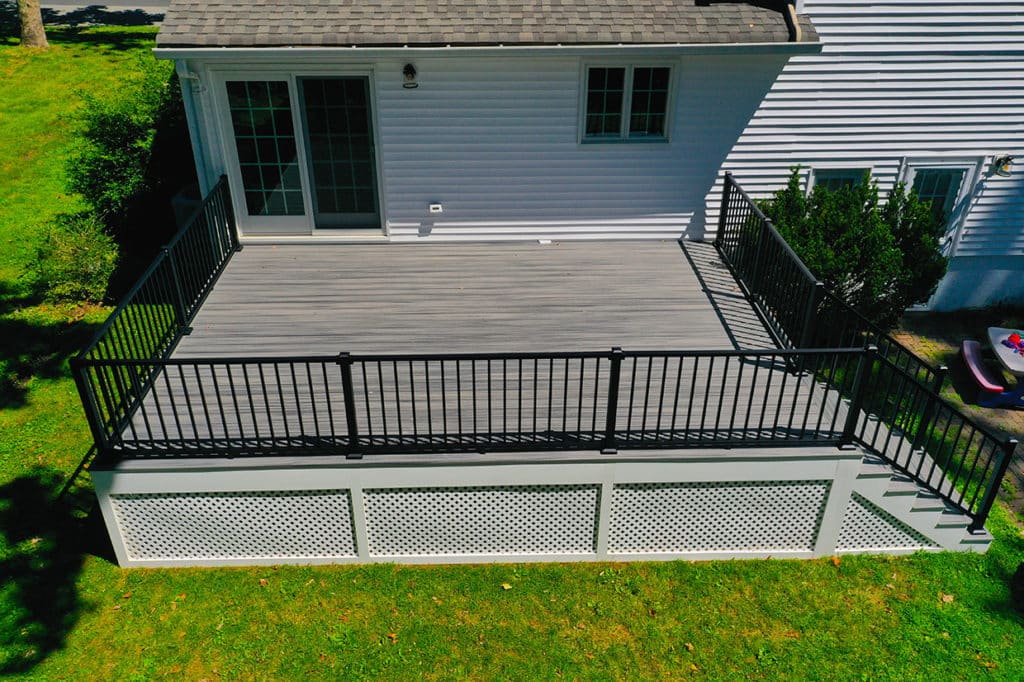 Simple And Clean Looking Deck In Hanover, New Jersey