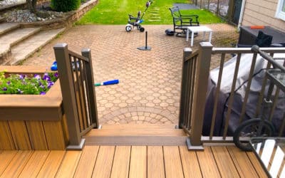 Multilevel Deck With Built-In Bench 12