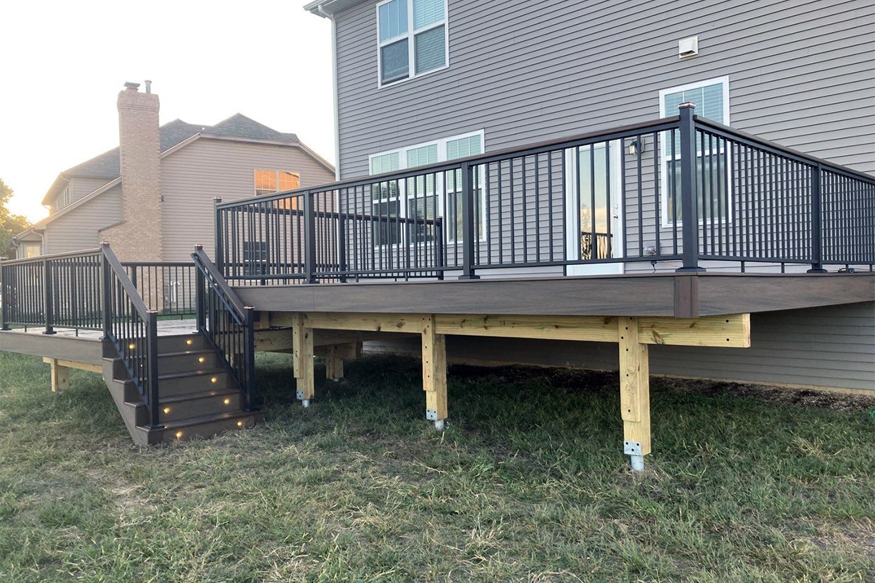 New Deck Built With Trex Decking 1