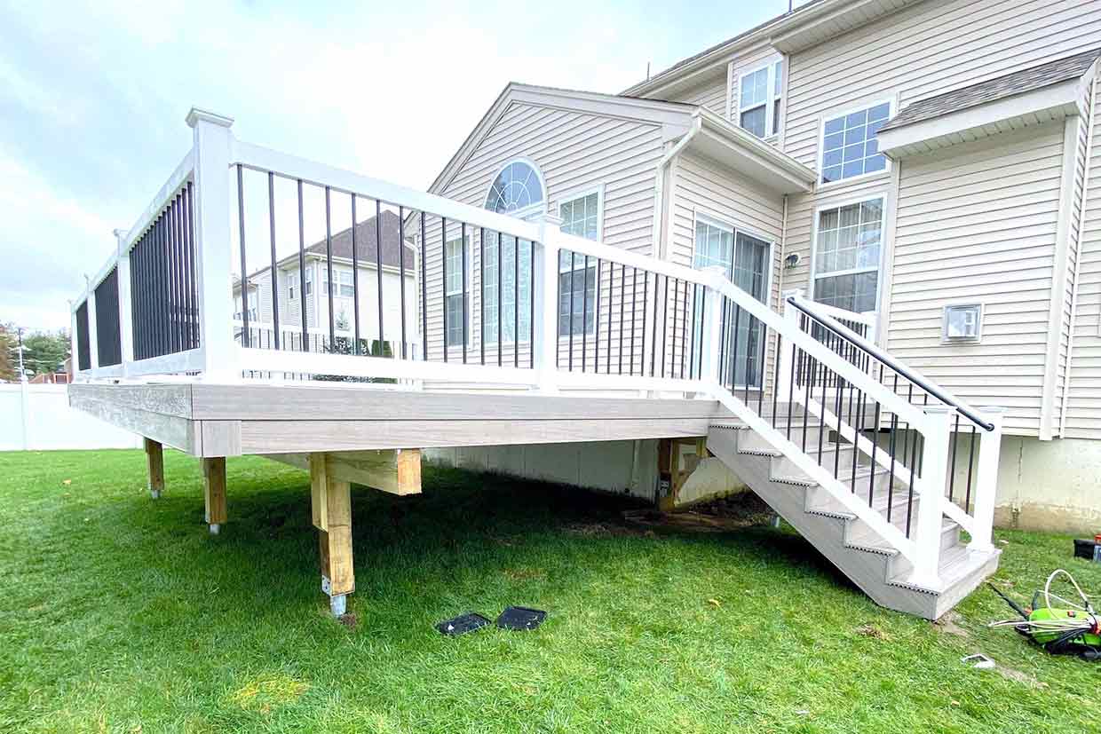 New Composite Deck With 4' Wide Steps 7