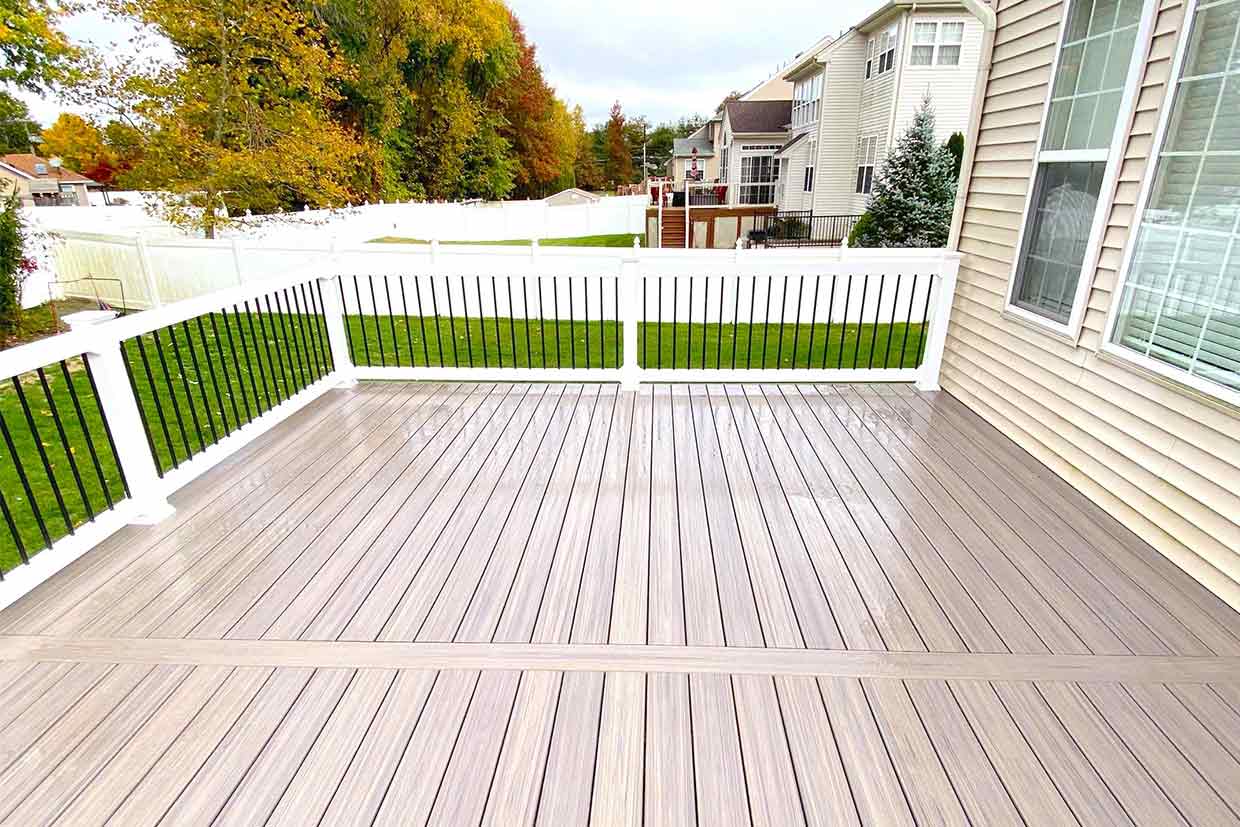 New Composite Deck With 4' Wide Steps 9