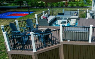Modern Deck With A View And Extra Livable Under The Deck In Mendham 22