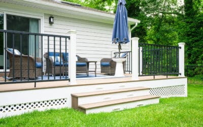 Deck With Built In Benches 16