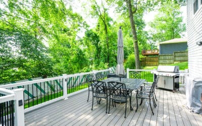 Beautiful Deck Complimenting A Great Backyard In White House Station 22