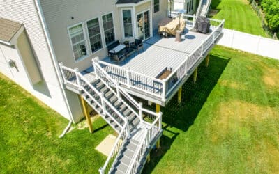Second Story Modern Deck With Steps 14