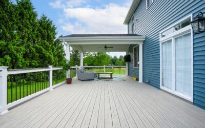 Modern Deck With A View And Extra Livable Under The Deck In Mendham 20