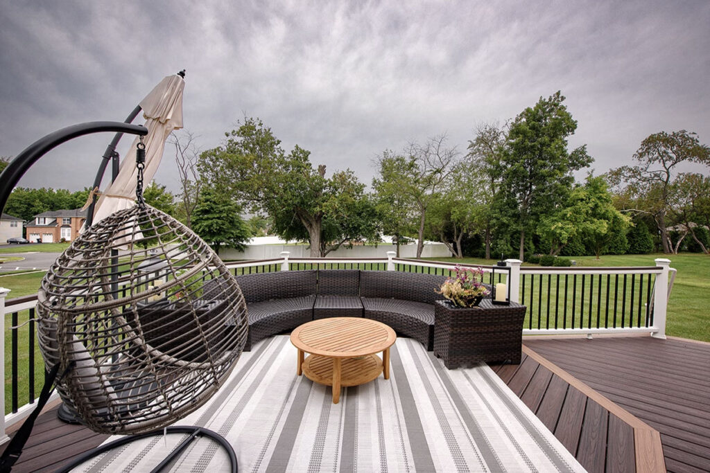 transform deck into outdoor living room