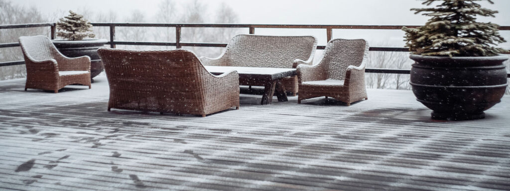 Winterize a deck