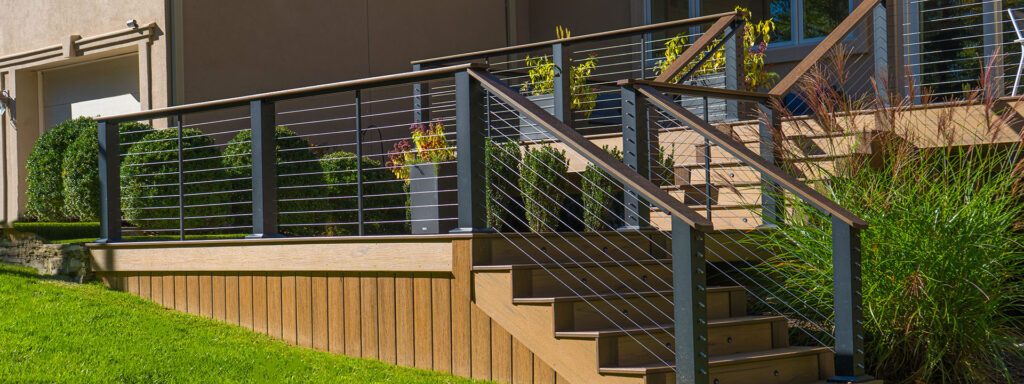horizontal deck railing ideas