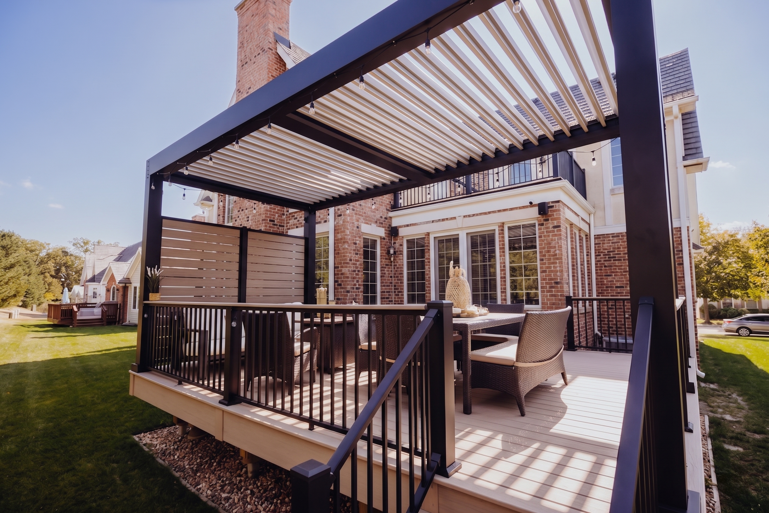 Modern Deck Privacy Wall 7